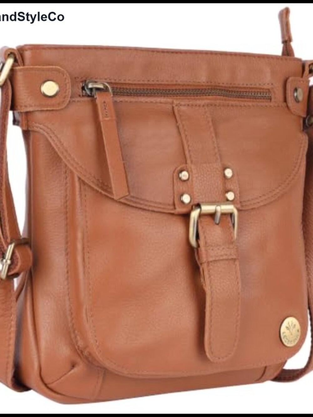 Leather Crossbody Bag Small Satchel Adjustable Strap Women